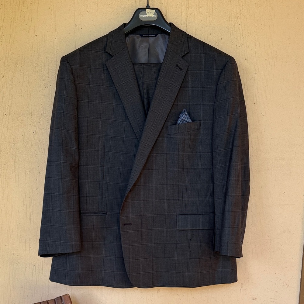 Ralph Lauren Dark Gray Checkered Suit